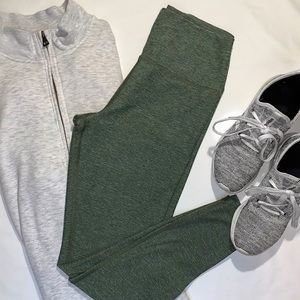 High Rise Army Green Leggings
